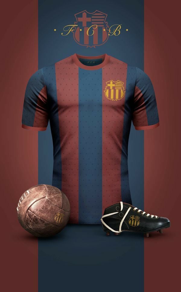 Barcelona Özel Tasarım Retro Forma