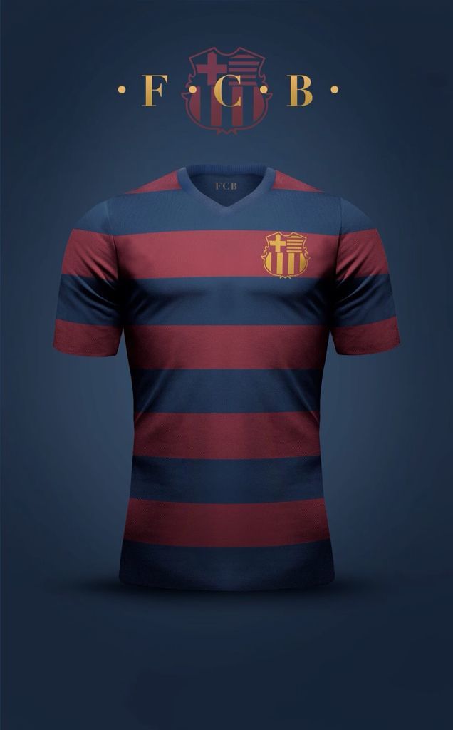 Barcelona 2 Özel Tasarım Retro Forma