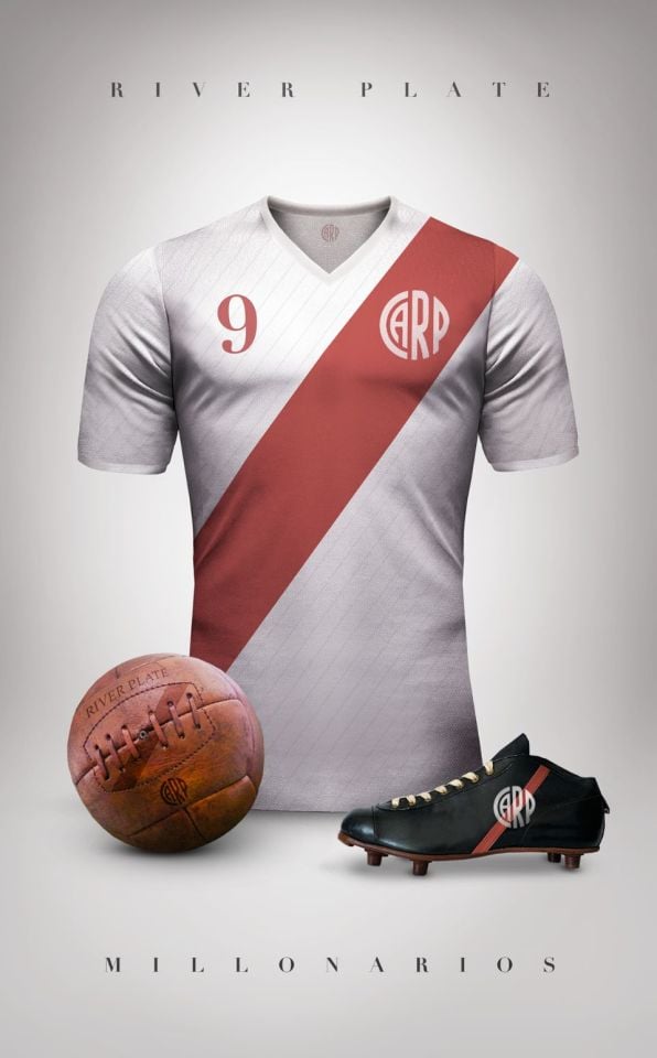 RiverPlate Özel Tasarım Retro Forma