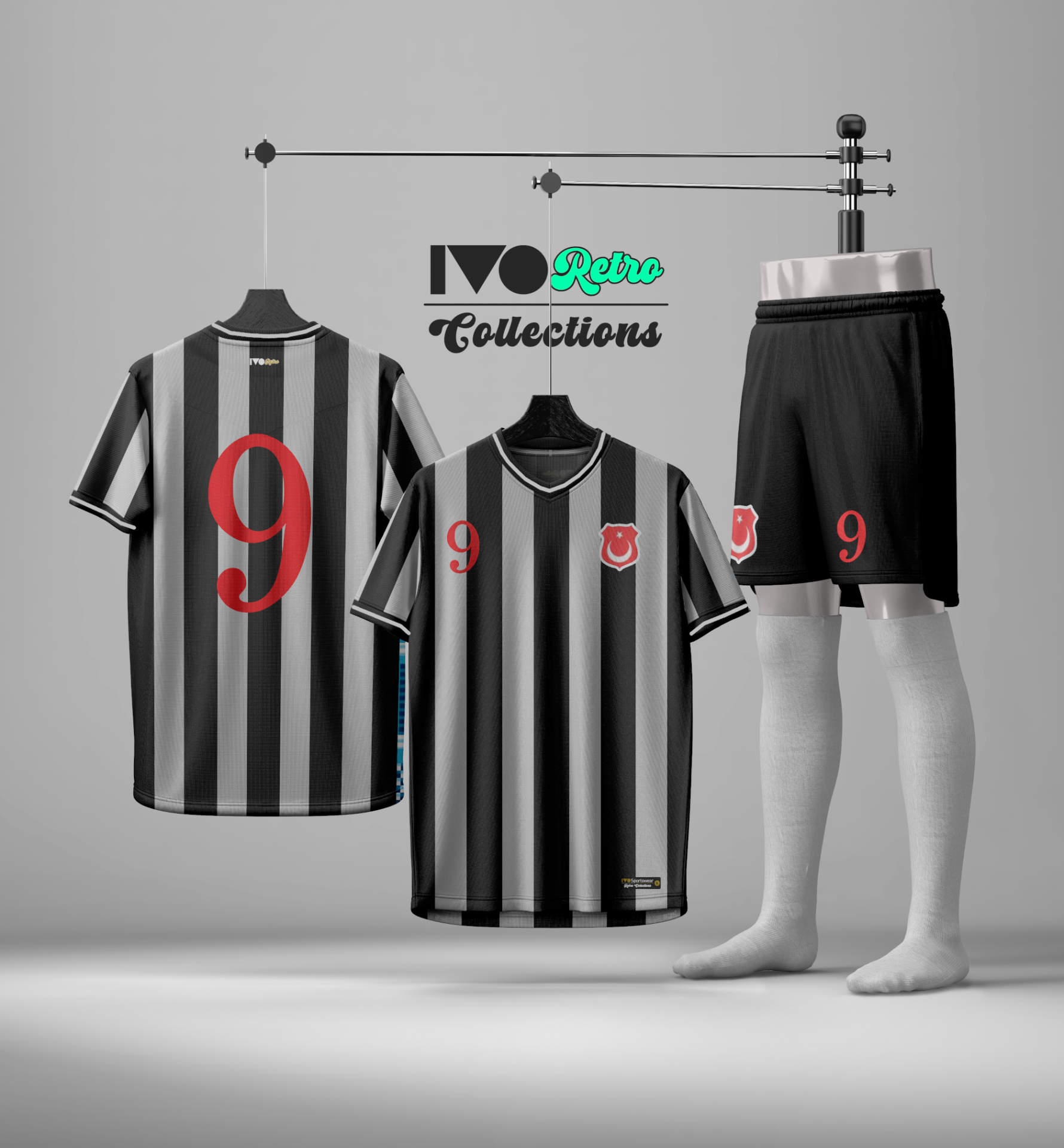 Kara Kartal Özel Tasarım Retro Forma