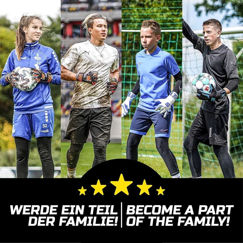 GRIPMODE Kaleci Eldiveni (Siyah-Neon Sarı)