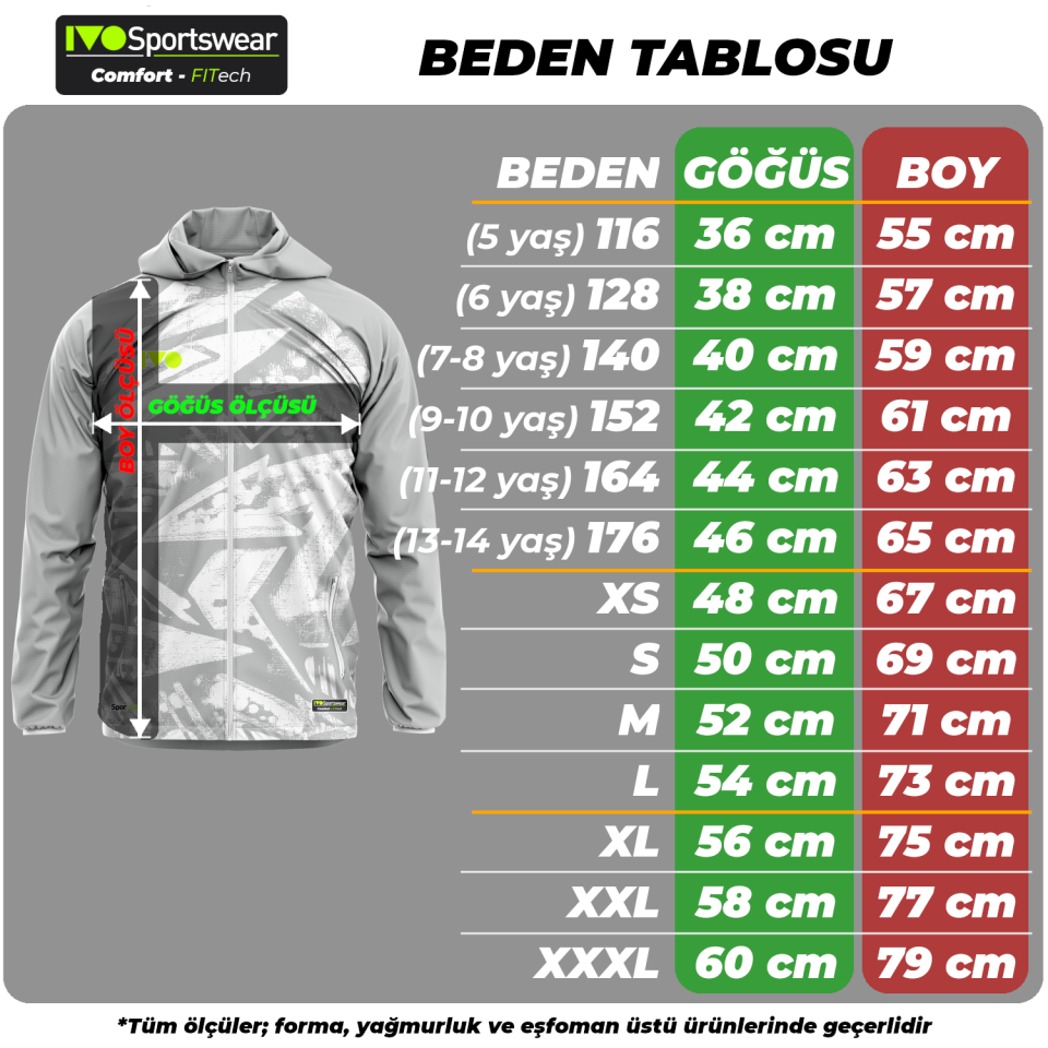 Futbol Antrenman Yağmurluk Sporivo Cross