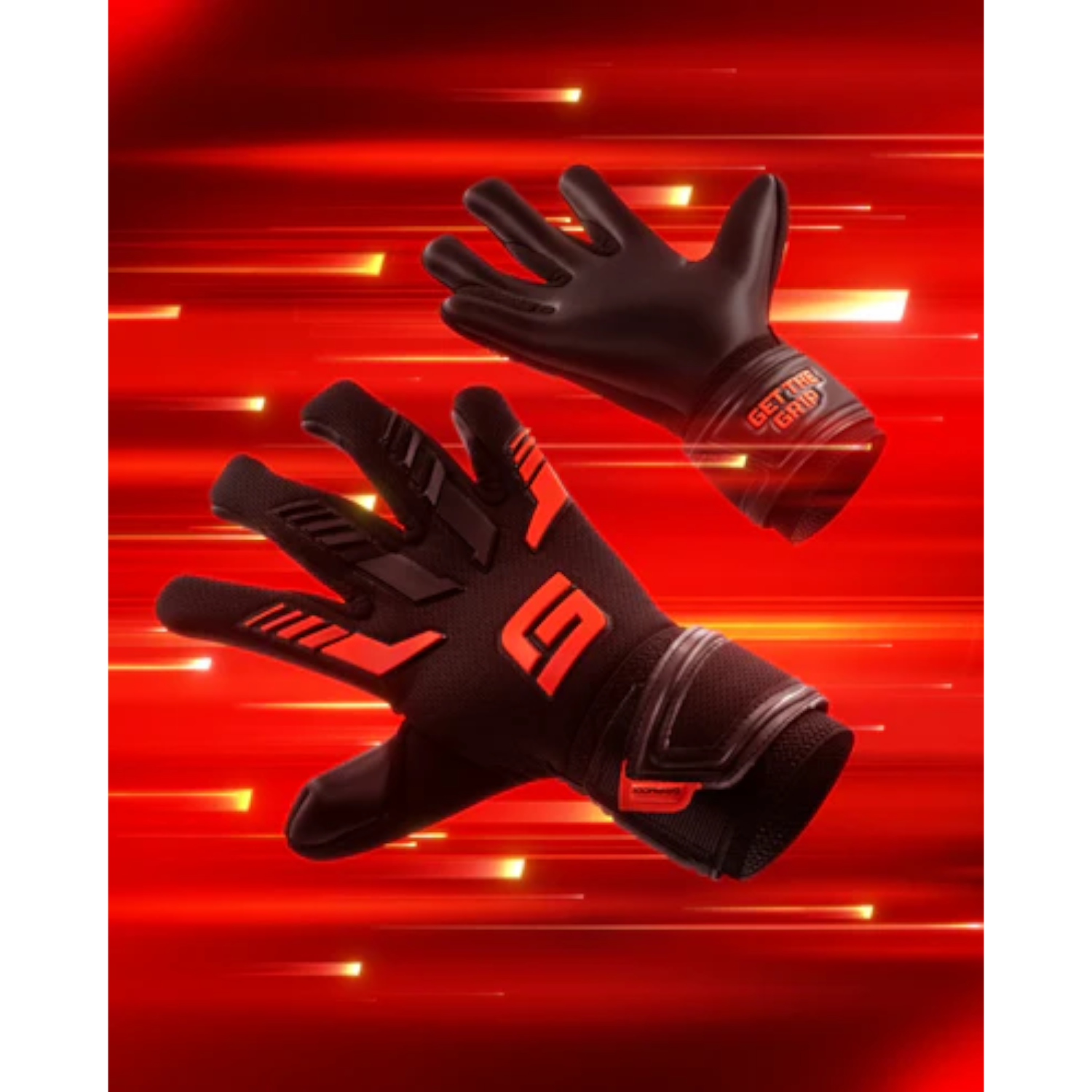GRIPMODE Kaleci Eldiveni (SİYAH / KIRMIZI)