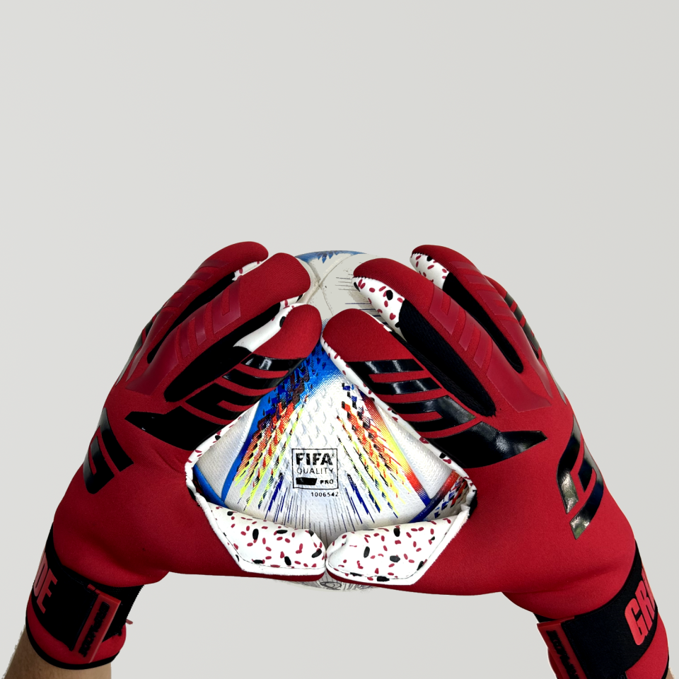 GRIPMODE Kaleci Eldiveni (SİYAH / KIRMIZI)