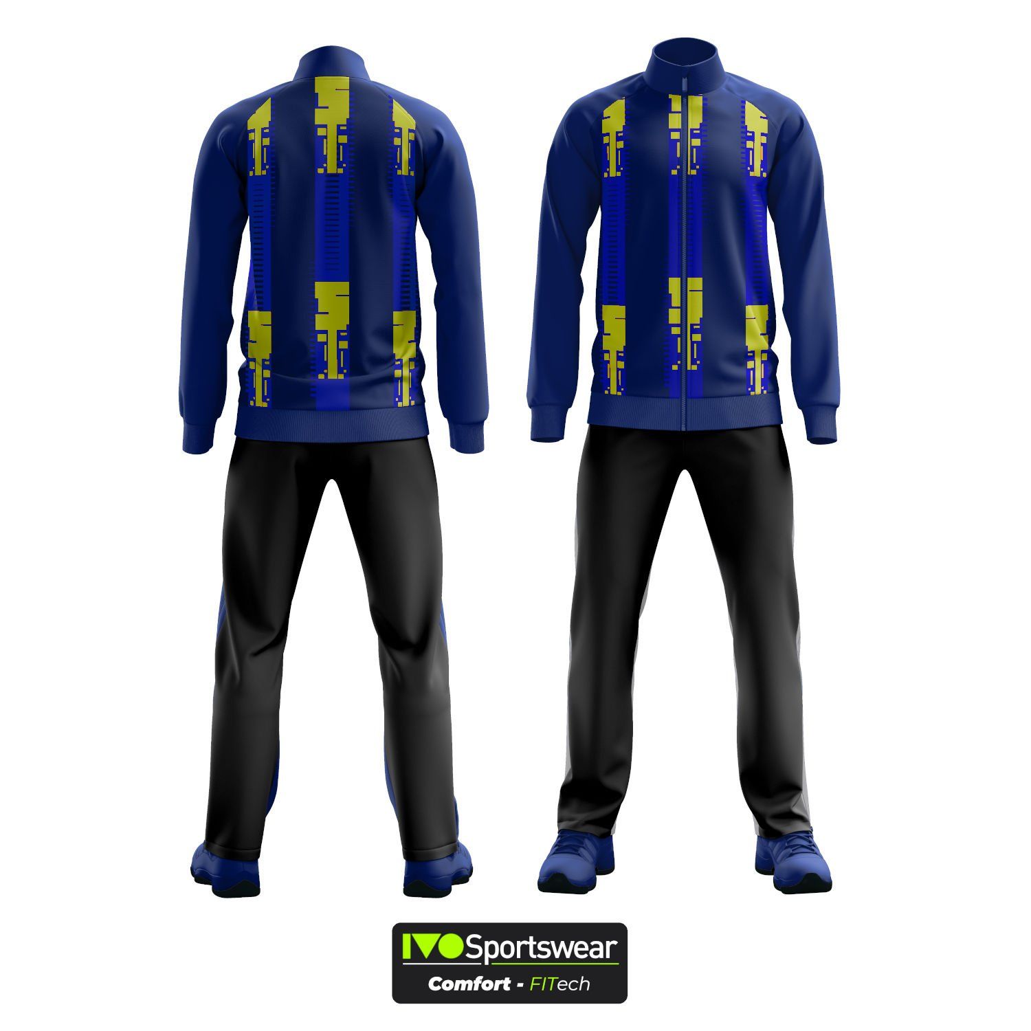 Eşofman Takımı Tam fermuar Dalgıç Kumaş Kişiselleştirilebilir canary