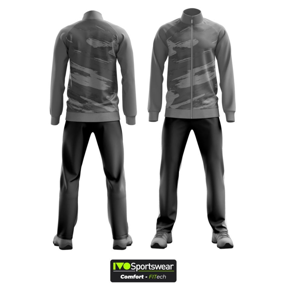 Eşofman Takımı Tam fermuar Dalgıç Kumaş Kişiselleştirilebilir Brushgreen